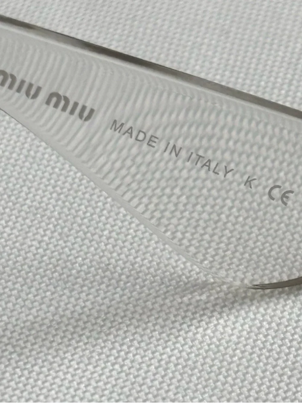 MIU MIU Yellow Transparent  Cat eye Sunglasses